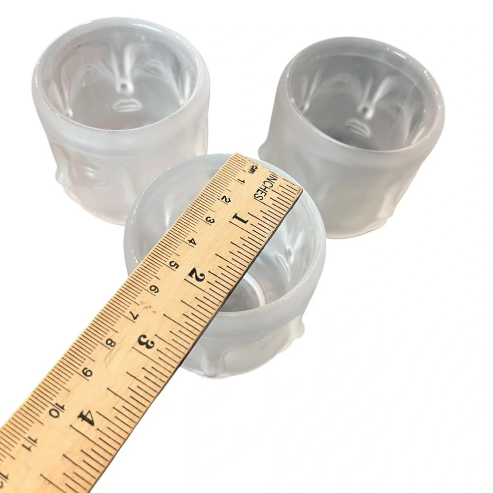 Infinite Buddha Frosted Tiki Cups Votives Three